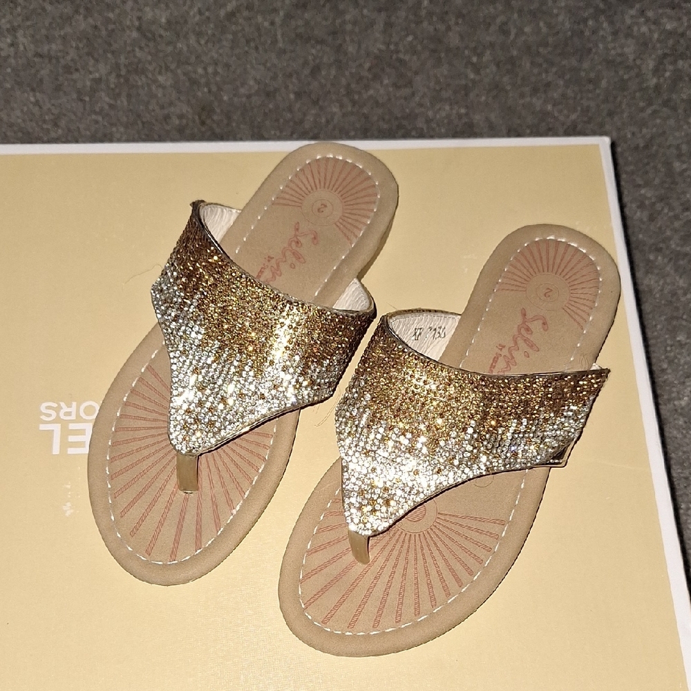 Gold and Silver Girl's Sandals